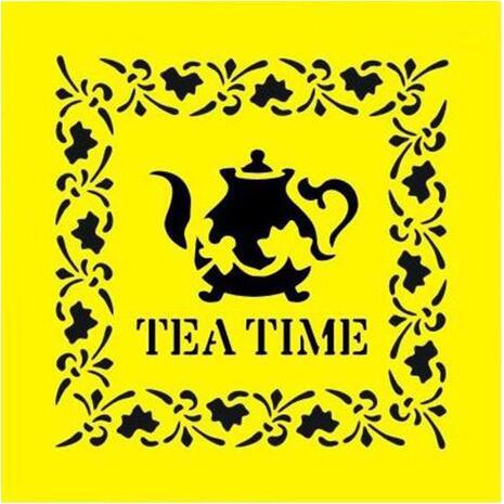 Στένσιλ πλαστικό "Tea time" 16x16εκ. (ST0065) - Ανακάλυψε Στένσιλ για εφαρμογή σε διάφορες επιφάνειες όπως ξύλο, καμβά, ύφασμα, χαρτόνι, γυαλί από το Oikonomou-shop.gr.